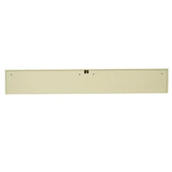 Meuble TV suspendu bois sable 4 portes rainurées 240 cm CORTINA