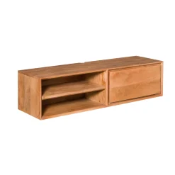 Meuble TV suspendu en bois 1 tiroir 1 niche AERA