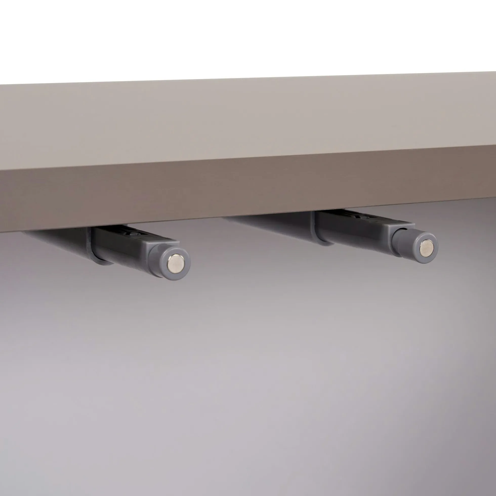 Meuble TV taupe 4 portes motif arches MARFA