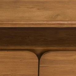 Meuble TV 2 tiroirs 160x40cm en bois de teck recyclé SWING