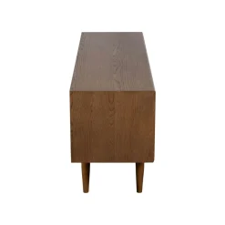 Meuble tv vintage en bois de chêne BRADFORD
