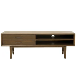 Meuble tv vintage 2 tiroirs 2 niches PADANG