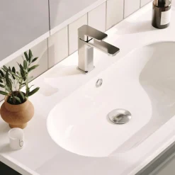 Meuble vasque suspendu 100 cm anthracite 2 tiroirs NEREE
