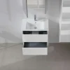 Meuble vasque suspendu 65 cm blanc 2 tiroirs MOANA