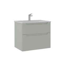 Meuble vasque suspendu 65 cm cachemire 2 tiroirs ELYO