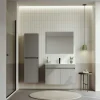 Meuble vasque suspendu 85 cm cachemire 2 portes YARA