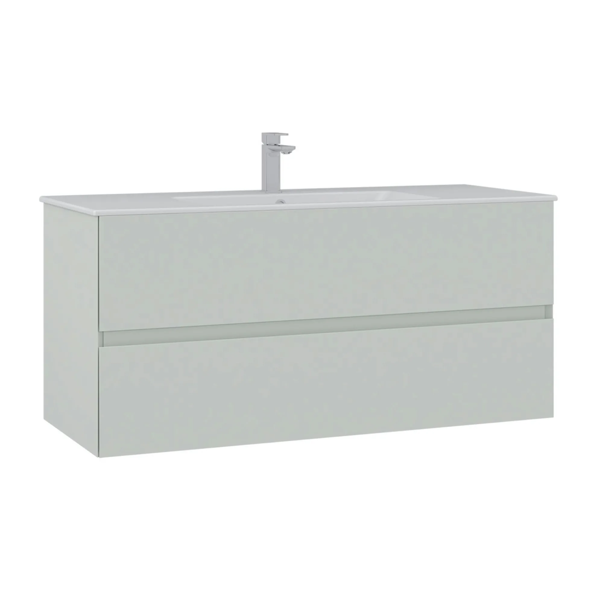 Meuble vasque suspendu 121 cm cachemire 2 tiroirs OCEA