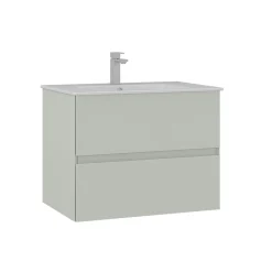 Meuble vasque suspendu 71 cm cachemire 2 tiroirs OCEA