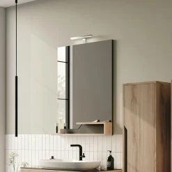 Meuble vasque suspendu 100 cm décor chêne 2 tiroirs NEÏS