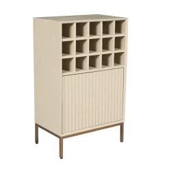 Minibar salon bois sable 1 porte 1 casier CORTINA