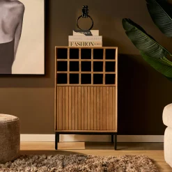 Minibar salon en bois 1 porte 1 casier CORTINA