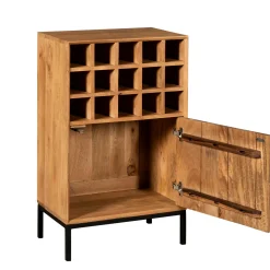 Minibar salon en bois 1 porte 1 casier CORTINA