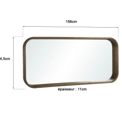 Miroir en bois de mindi ARCUS