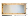Miroir mural en bois clair - format horizontal HILO