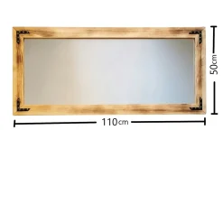 Miroir mural en bois clair - format horizontal HILO
