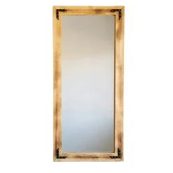 Miroir mural en bois clair - format vertical HILO