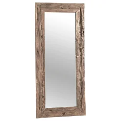 Miroir rectangulaire avec cadre bois recyclé 180 cm DEPOK