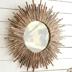 Miroir soleil teck JAIPUR
