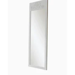 Miroir vertical blanc - motif rose HILO
