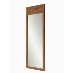 Miroir vertical en bois brun - motif tronc d'arbre HILO