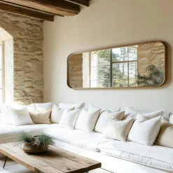 Miroir 60x180cm en bois de teck recyclé SWING