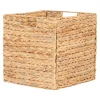 Panier de rangement pliant en jacynthe d'eau 30 cm