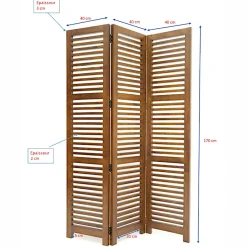 PARAVENT PERSIENNES 170cm