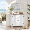 Petit buffet blanc 2 portes à encadrement VENZA