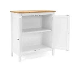 Petit buffet blanc 2 portes à encadrement VENZA