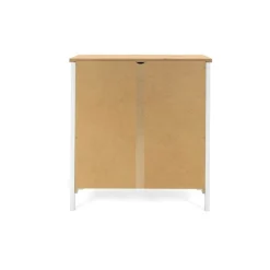 Petit buffet blanc 2 portes à encadrement VENZA