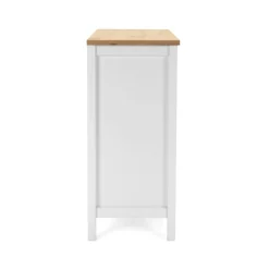 Petit buffet blanc 2 portes à encadrement VENZA