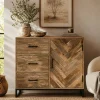 Petit buffet bois de manguier 1 porte 3 tiroirs BRIX