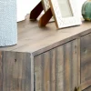 Petit buffet bois recyclé piètement effet laiton vieilli ADÉLAÏDE