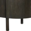 Petit buffet design en chêne brun 2 portes LOREN