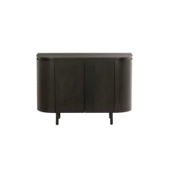 Petit buffet design en chêne brun 2 portes LOREN