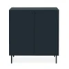 Petit buffet moderne bleu sombre 2 portes RAVEN