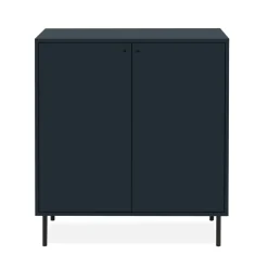 Petit buffet moderne bleu sombre 2 portes RAVEN