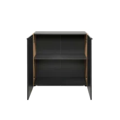 Petit buffet 2 portes gris foncé ALVA