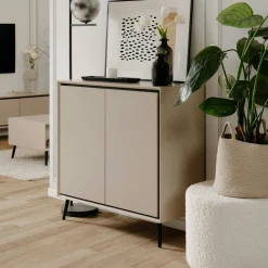 Petit buffet taupe 2 portes AVIO