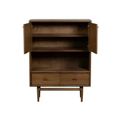 Petit buffet vintage en bois de chêne BRADFORD