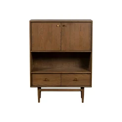 Petit buffet vintage en bois de chêne BRADFORD