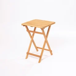 Petite table de jardin pliante en bois 50 cm SORA