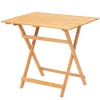 Petite table de jardin pliante en bois 80 cm SORA