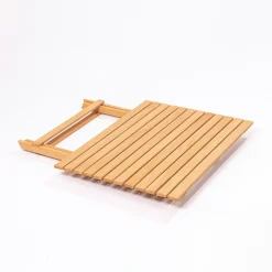 Petite table de jardin pliante en bois 80 cm SORA