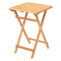 Petite table de jardin pliante en bois 60 cm SORA