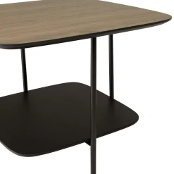 Petite table de salon carrée angles arrondis LANDAISE