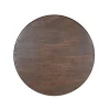 Petite table ronde bois foncé pied bouteille ALMA