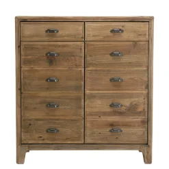 Petit meuble de rangement en bois de pin recyclé DENVER