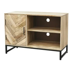 Petit meuble TV bois de manguier 1 porte BRIX