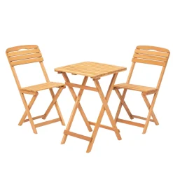 Petit salon de jardin 2 places - pliant, compact SORA